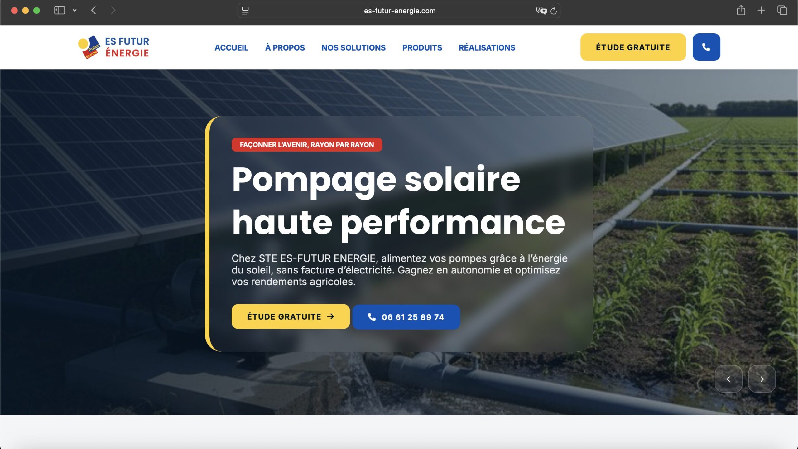 Capture du site ES-FUTUR ENERGIE