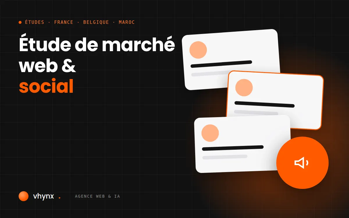 Tableau de bord d’étude de marché avec tendances de recherche et comparatif de concurrents en ligne