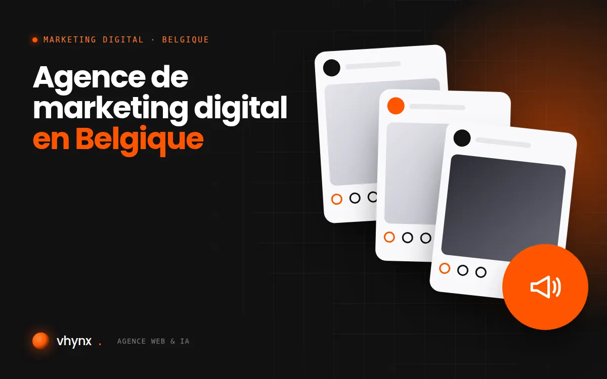 Agence de marketing digital en Belgique : illustration Vhynx d'une stratégie de marketing digital et de contenus
