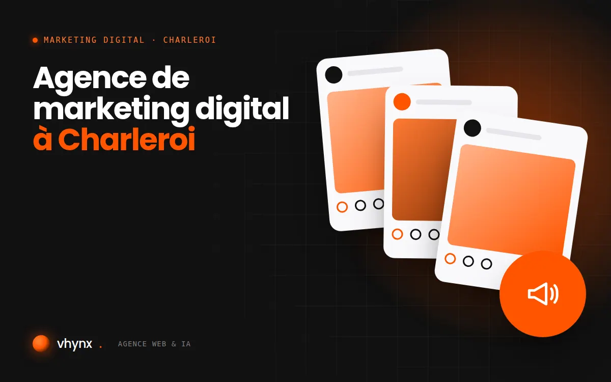 Agence de marketing digital à Charleroi : illustration Vhynx d'une stratégie de marketing digital et de contenus