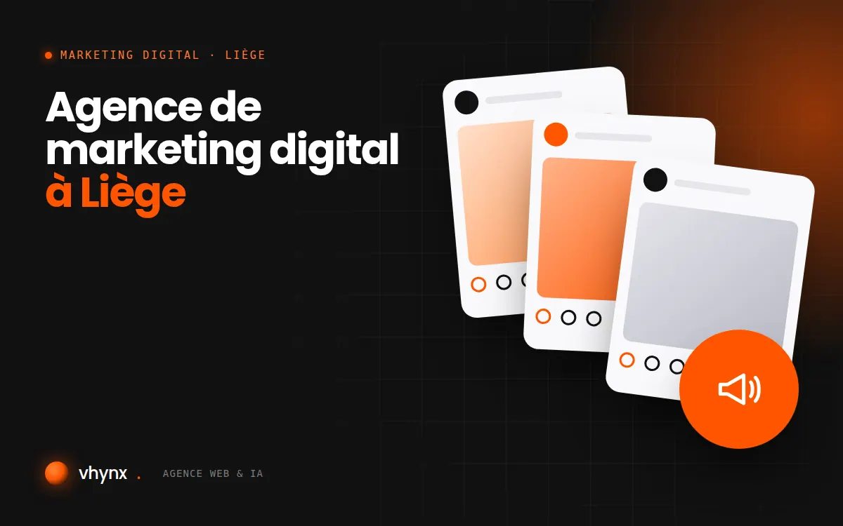 Agence de marketing digital à Liège : illustration Vhynx d'une stratégie de marketing digital et de contenus
