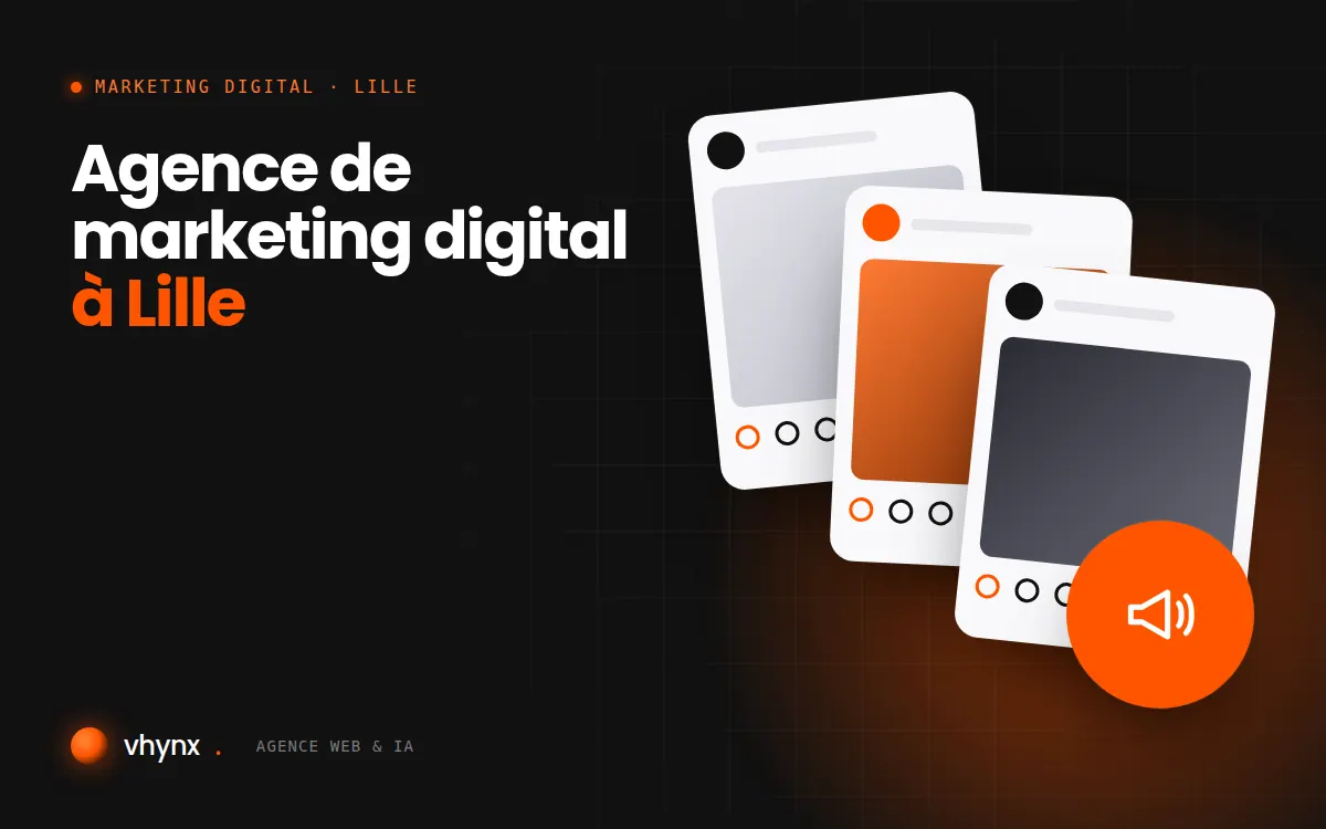Agence de marketing digital à Lille : illustration Vhynx d'une stratégie de marketing digital et de contenus