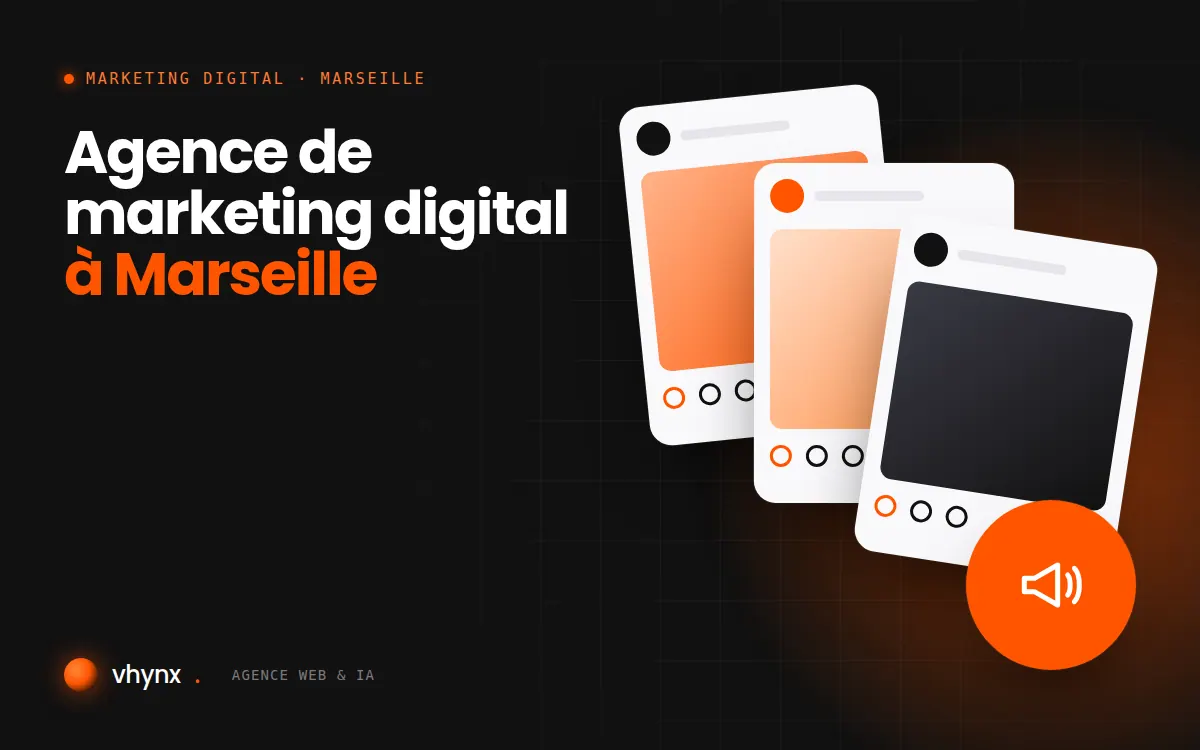 Agence de marketing digital à Marseille : illustration Vhynx d'une stratégie de marketing digital et de contenus