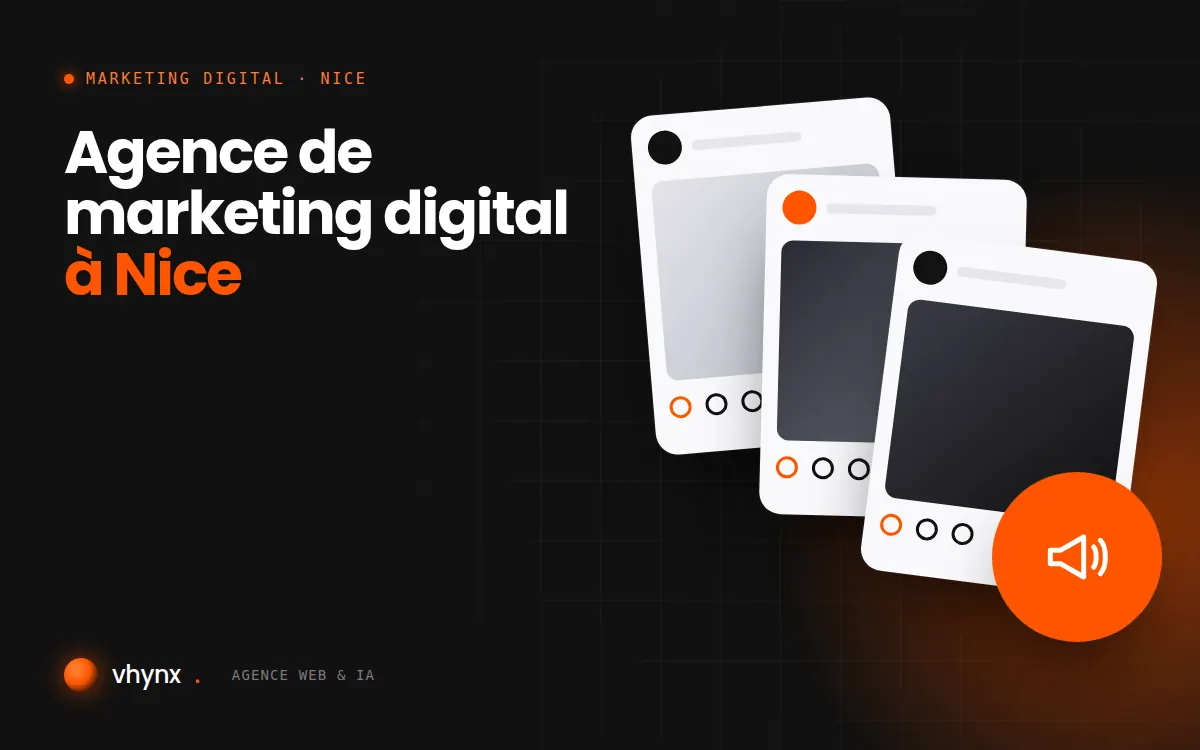 Agence de marketing digital à Nice : illustration Vhynx d'une stratégie de marketing digital et de contenus