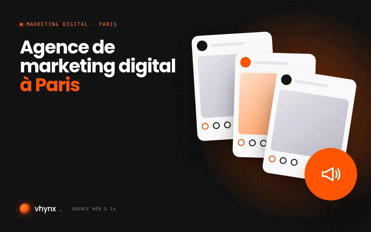 Agence de marketing digital à Paris : illustration Vhynx d'une stratégie de marketing digital et de contenus