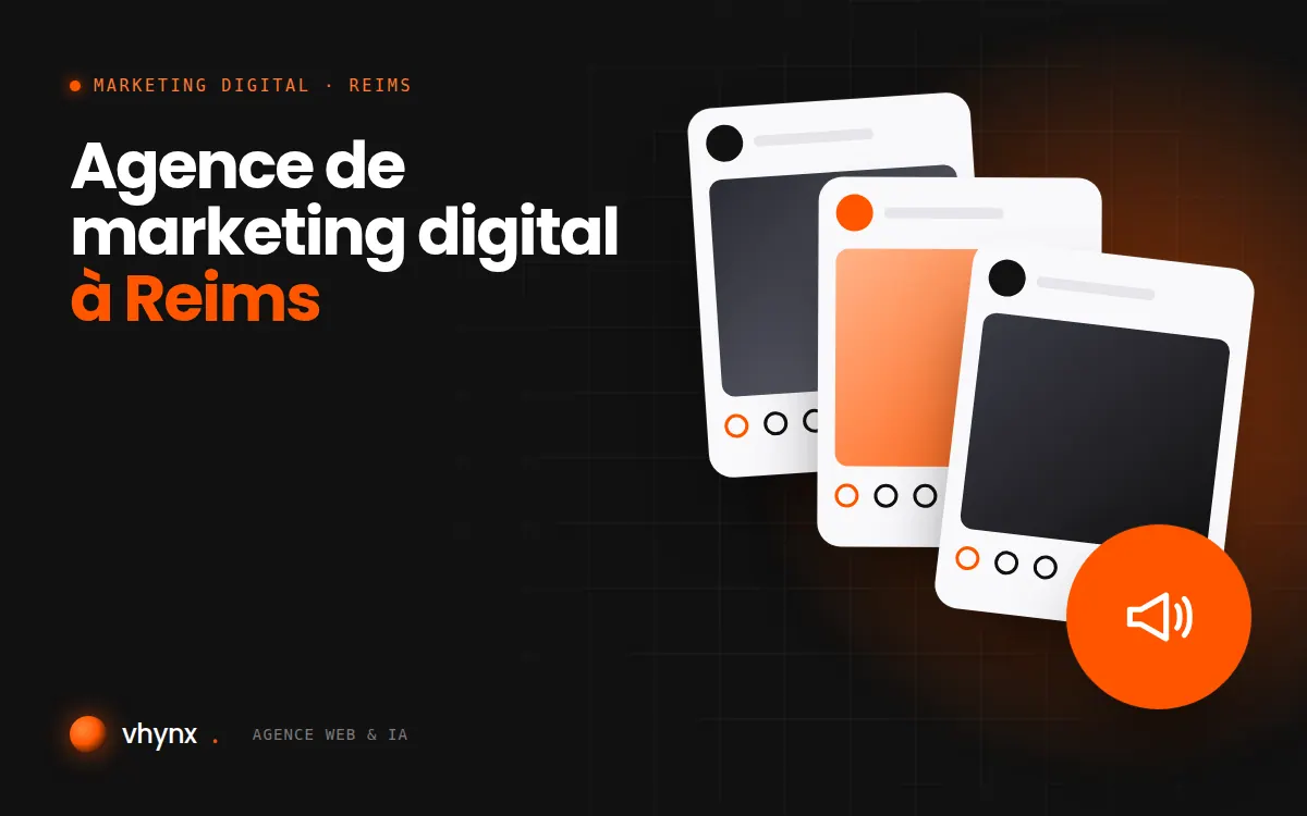 Agence de marketing digital à Reims : illustration Vhynx d'une stratégie de marketing digital et de contenus