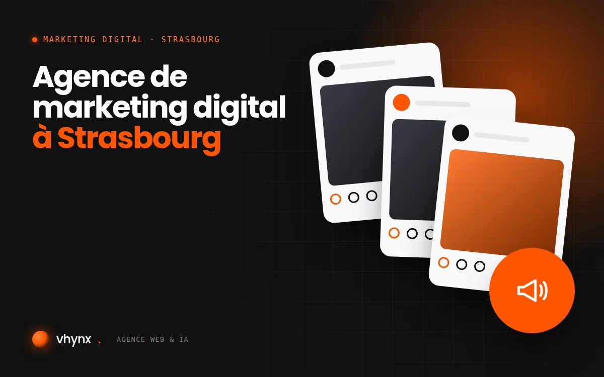 Agence de marketing digital à Strasbourg : illustration Vhynx d'une stratégie de marketing digital et de contenus
