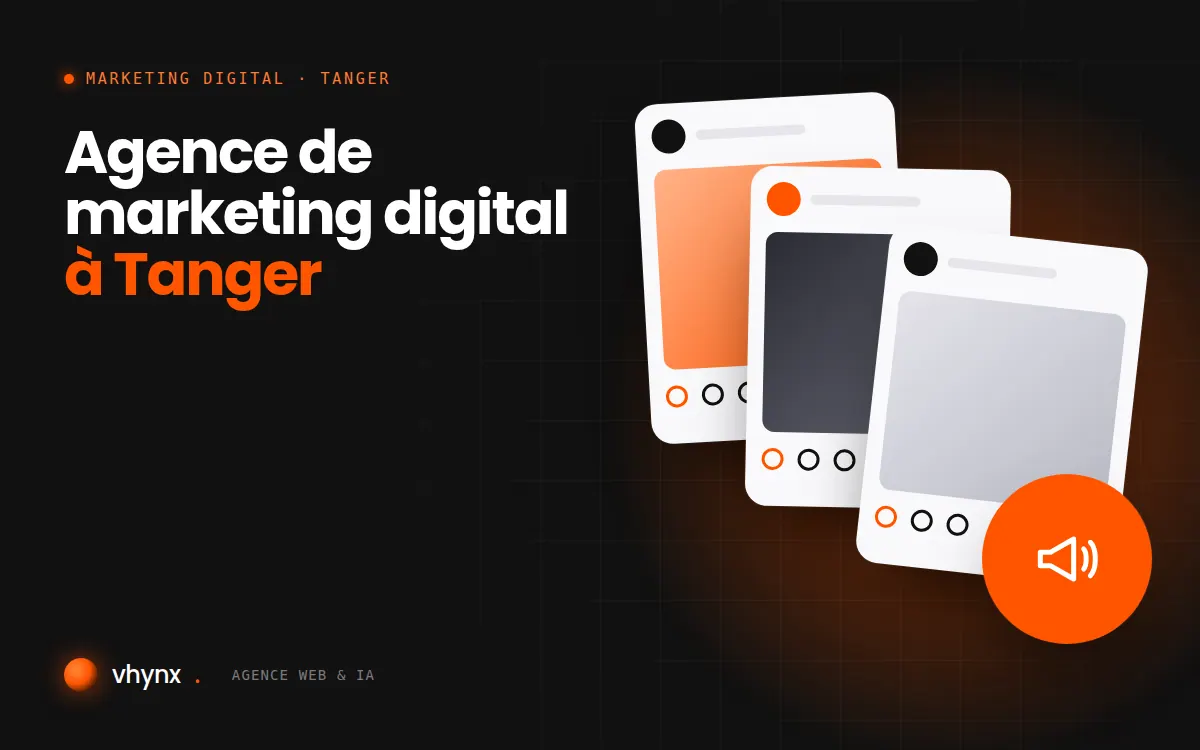 Agence de marketing digital à Tanger : illustration Vhynx d'une stratégie de marketing digital et de contenus