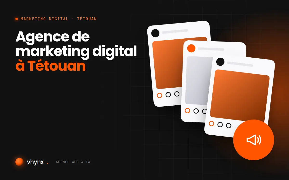 Agence de marketing digital à Tétouan : illustration Vhynx d'une stratégie de marketing digital et de contenus