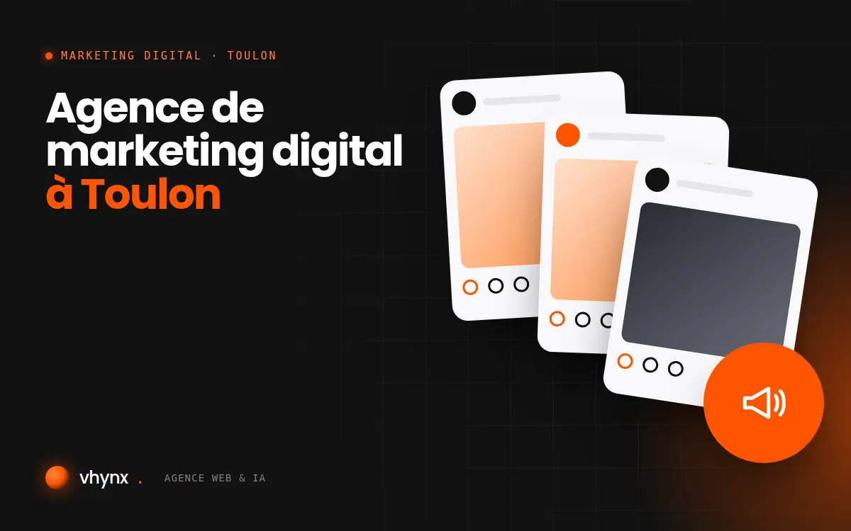 Agence de marketing digital à Toulon : illustration Vhynx d'une stratégie de marketing digital et de contenus