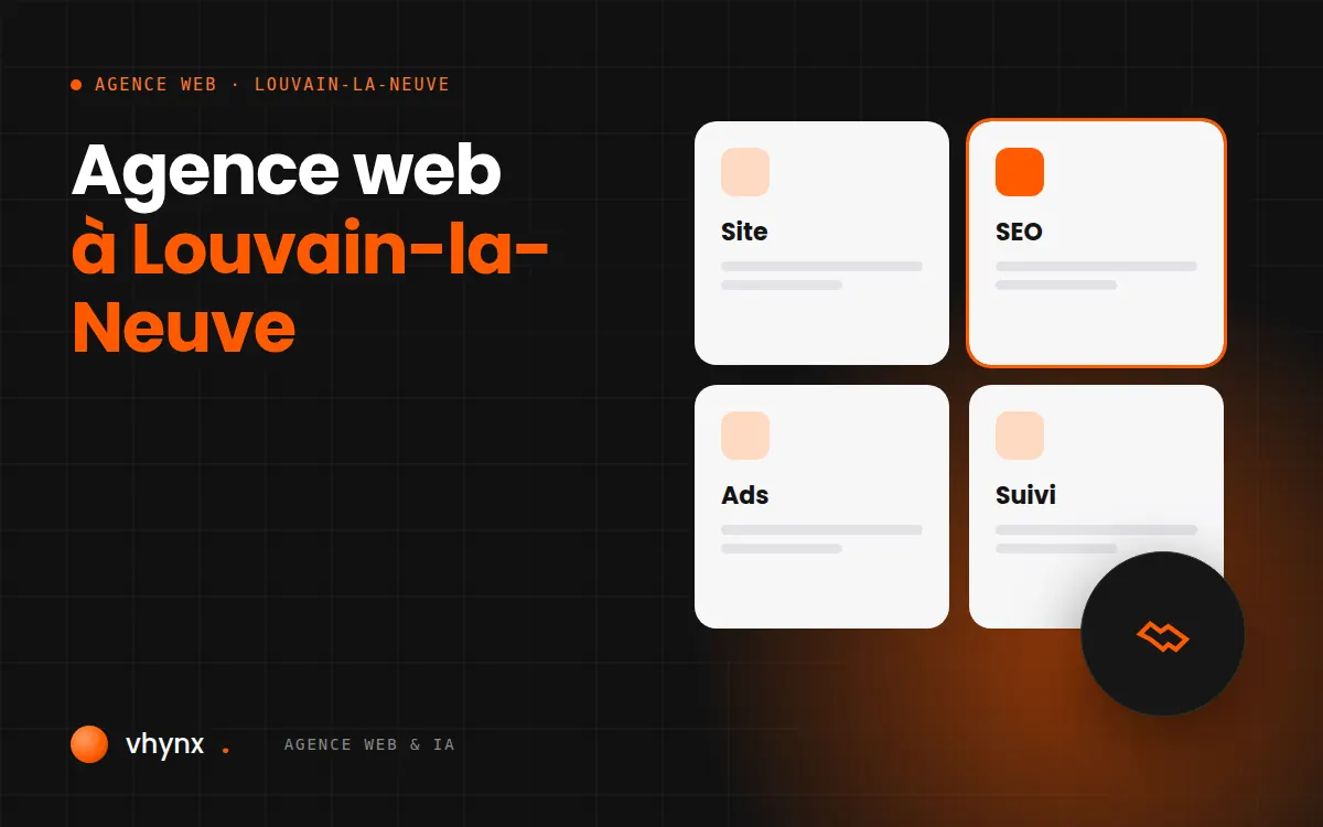 Agence web à Louvain-la-Neuve : échange en visio entre Vhynx et une jeune entreprise du Brabant wallon