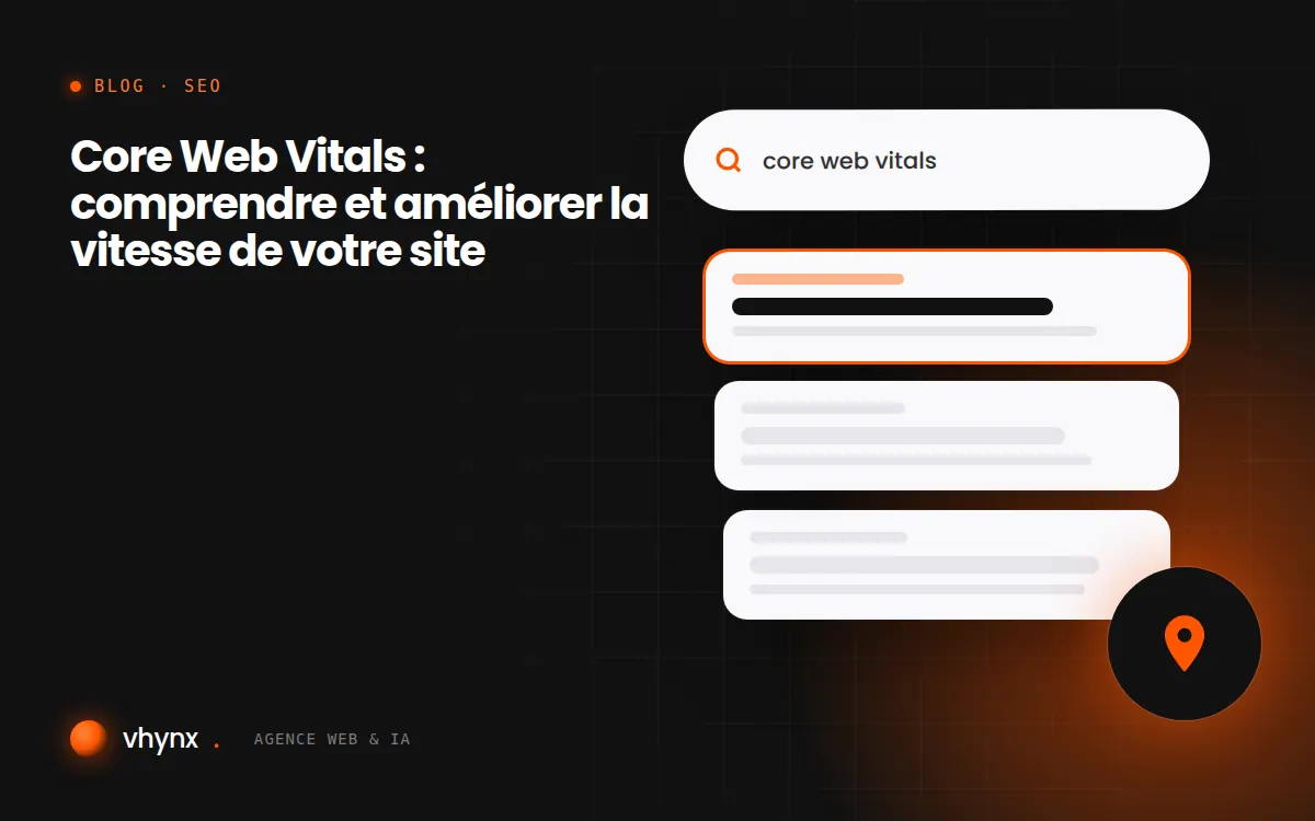 Tableau de bord affichant les indicateurs LCP, INP et CLS d’un site sur mobile et ordinateur