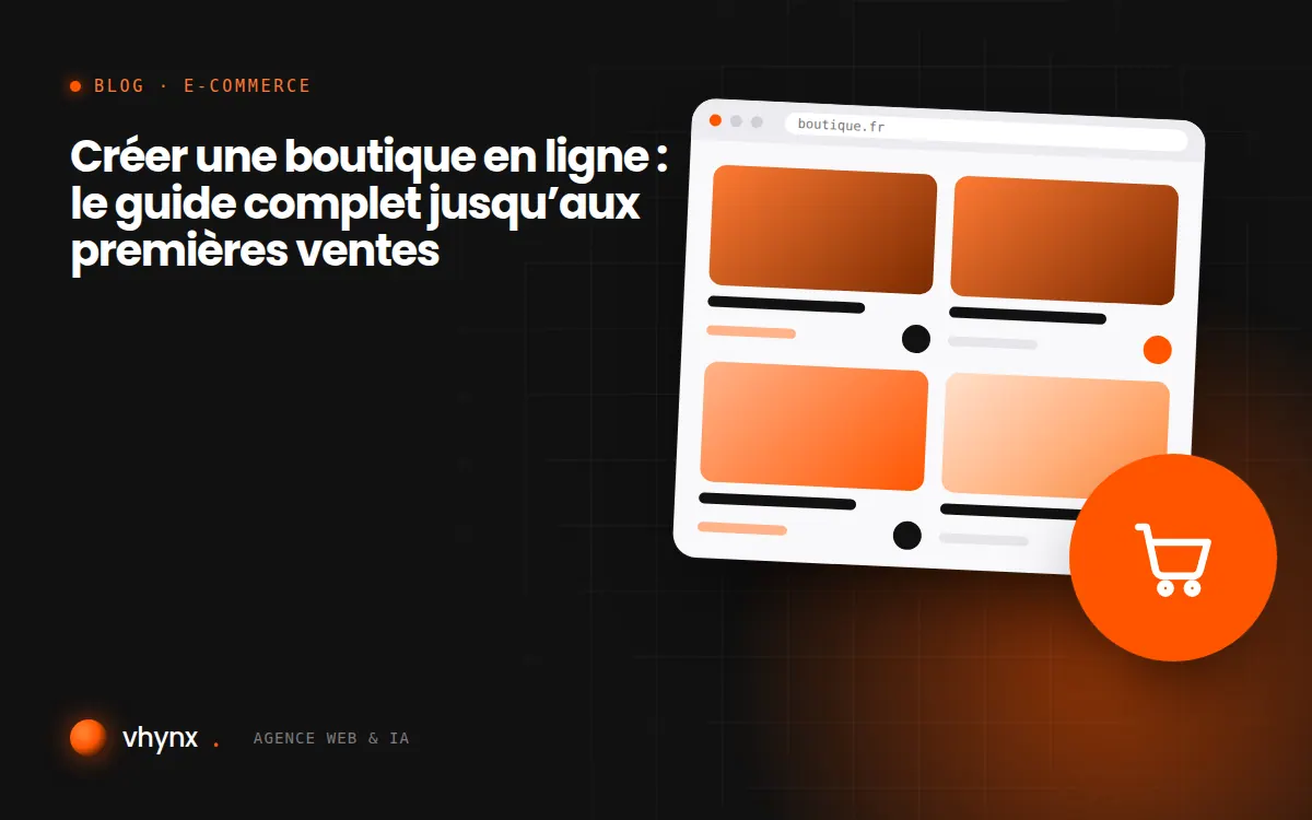 Commerçante préparant des colis devant l’écran de sa nouvelle boutique en ligne sur ordinateur