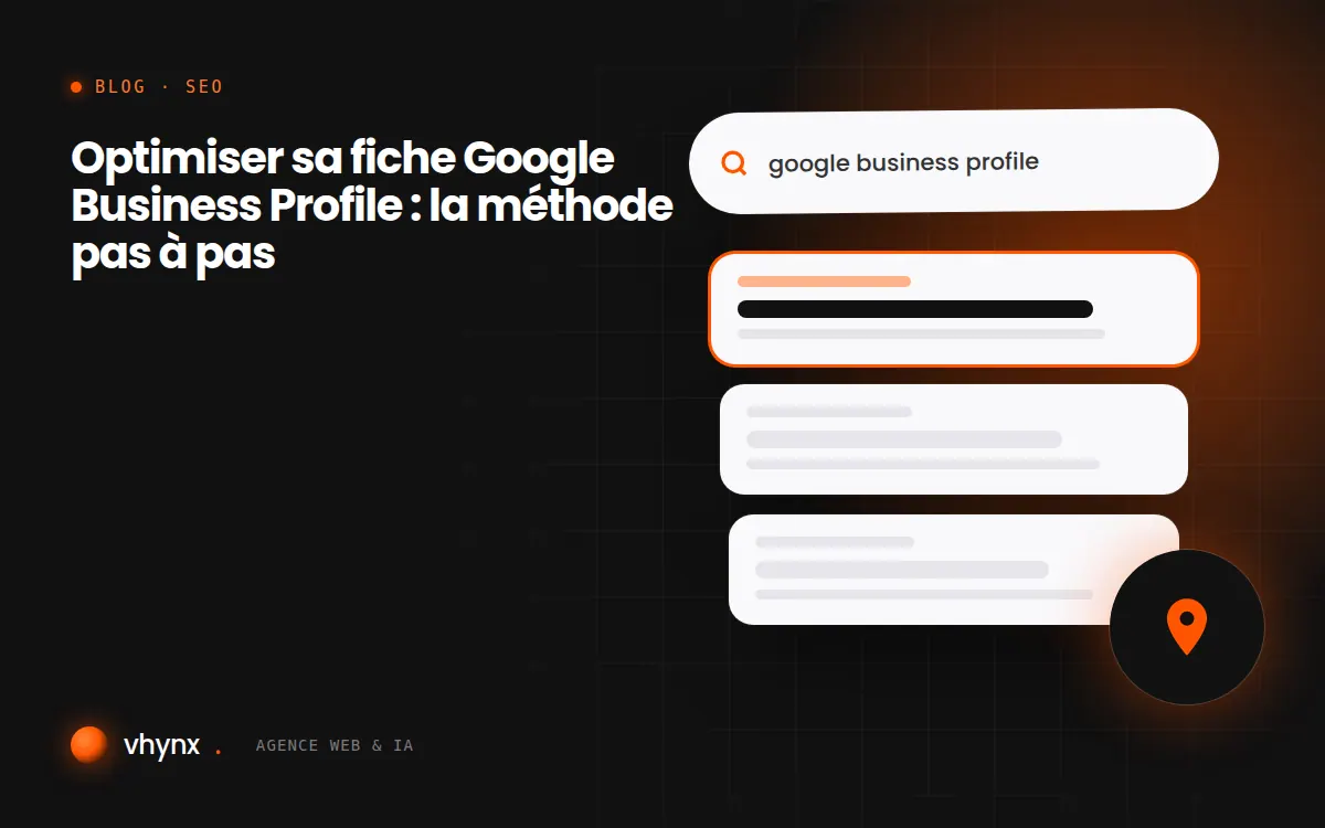 Fiche d’établissement Google affichée sur un téléphone avec photos, horaires, note et bouton d’appel