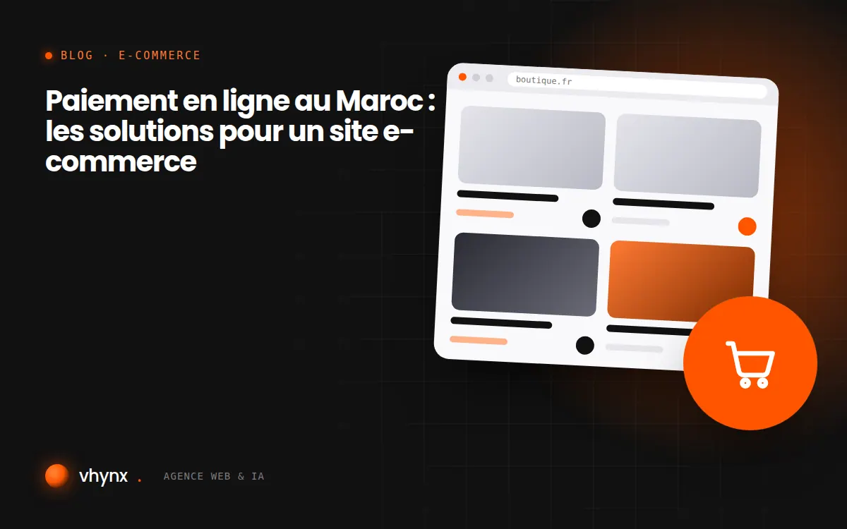 Client réglant une commande sur smartphone avec une carte bancaire sur une boutique en ligne marocaine