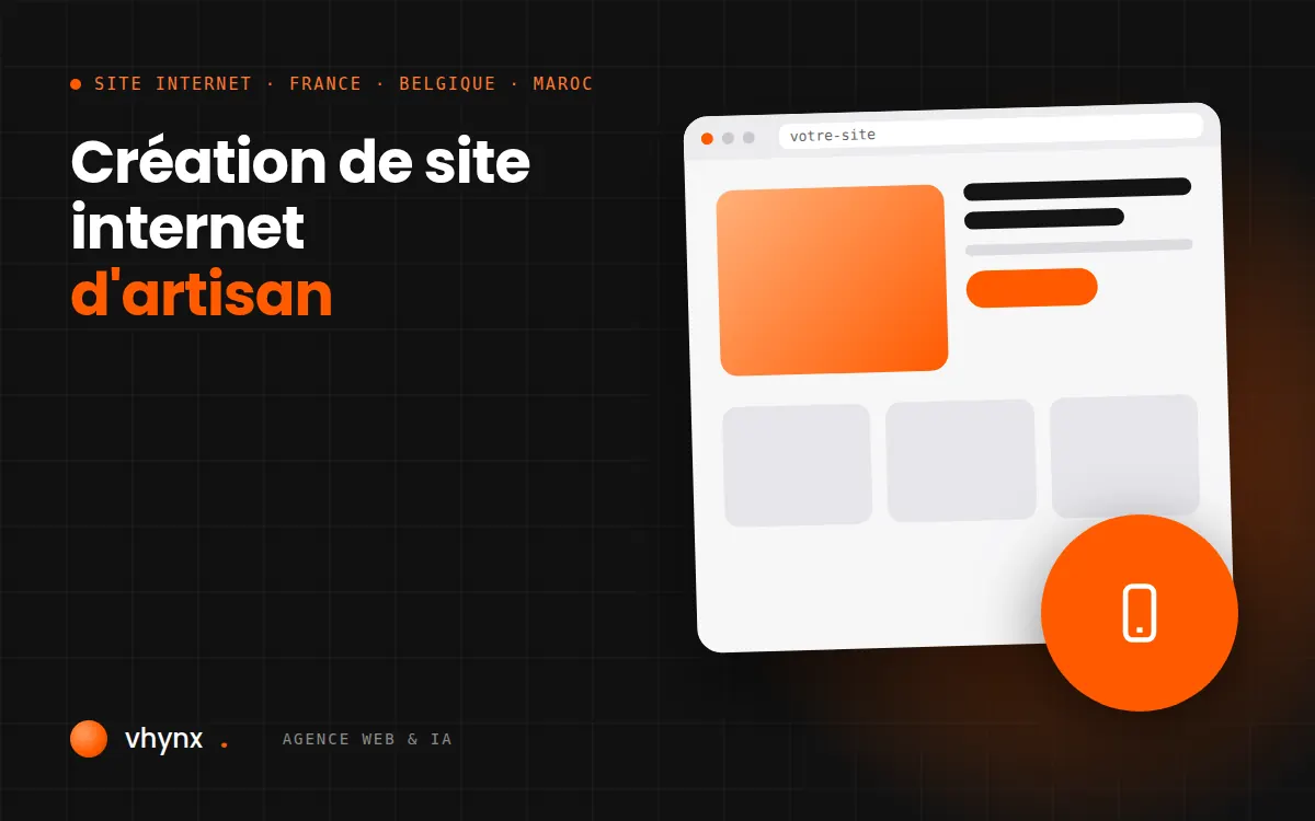 Création de site internet pour artisan : galerie de réalisations d’atelier affichée sur tablette