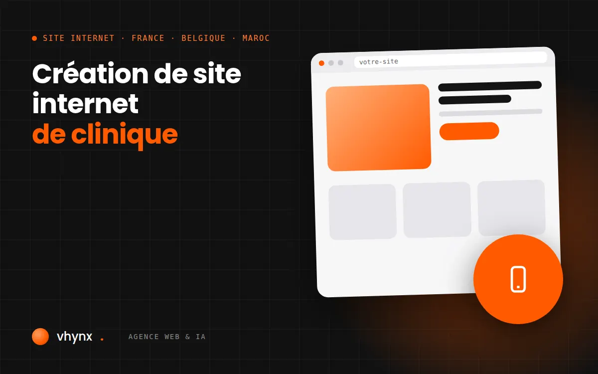 Création de site internet pour clinique : recherche par spécialité et fiches praticiens sur ordinateur