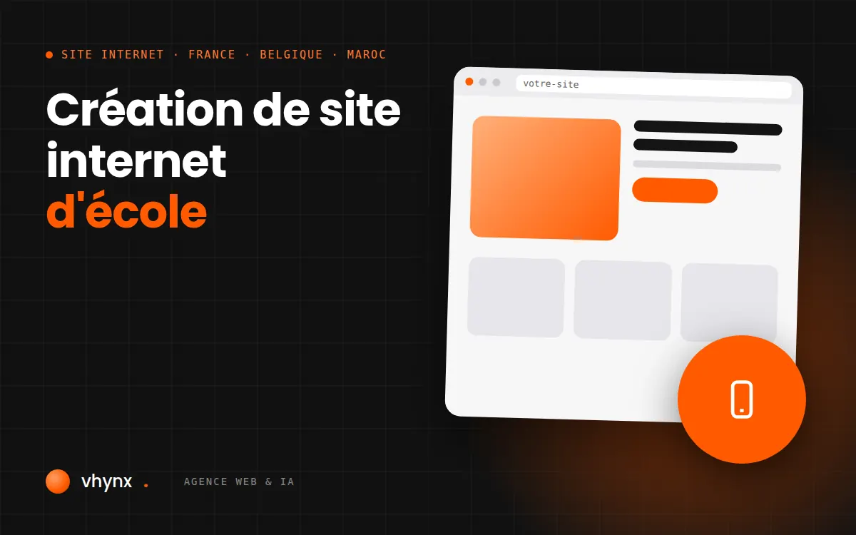 Création de site internet d’école avec page admissions et formulaire de pré-inscription
