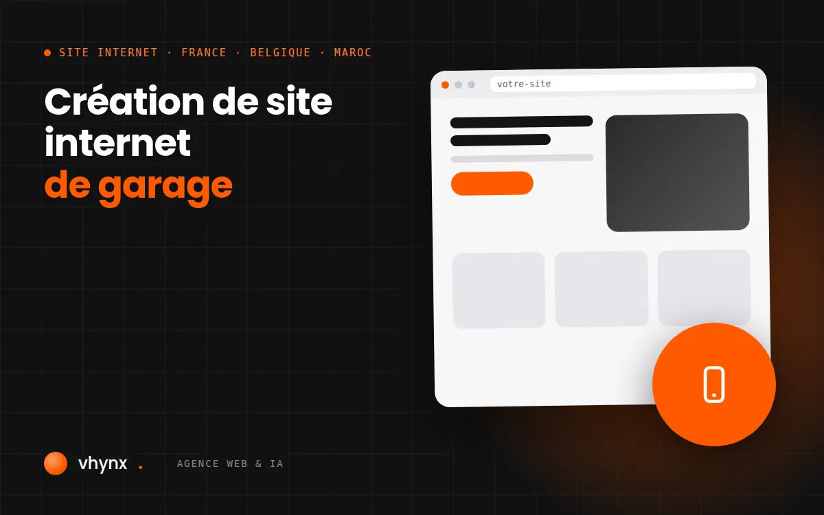 Création de site internet de garage : prise de rendez-vous atelier et fiche véhicule sur mobile
