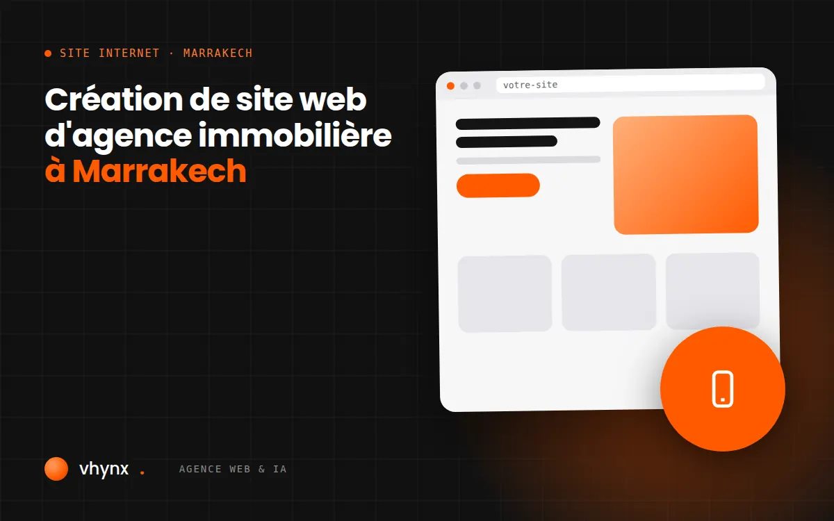 Création de site web d’agence immobilière à Marrakech : fiche d’un riad à vendre avec galerie et vidéo